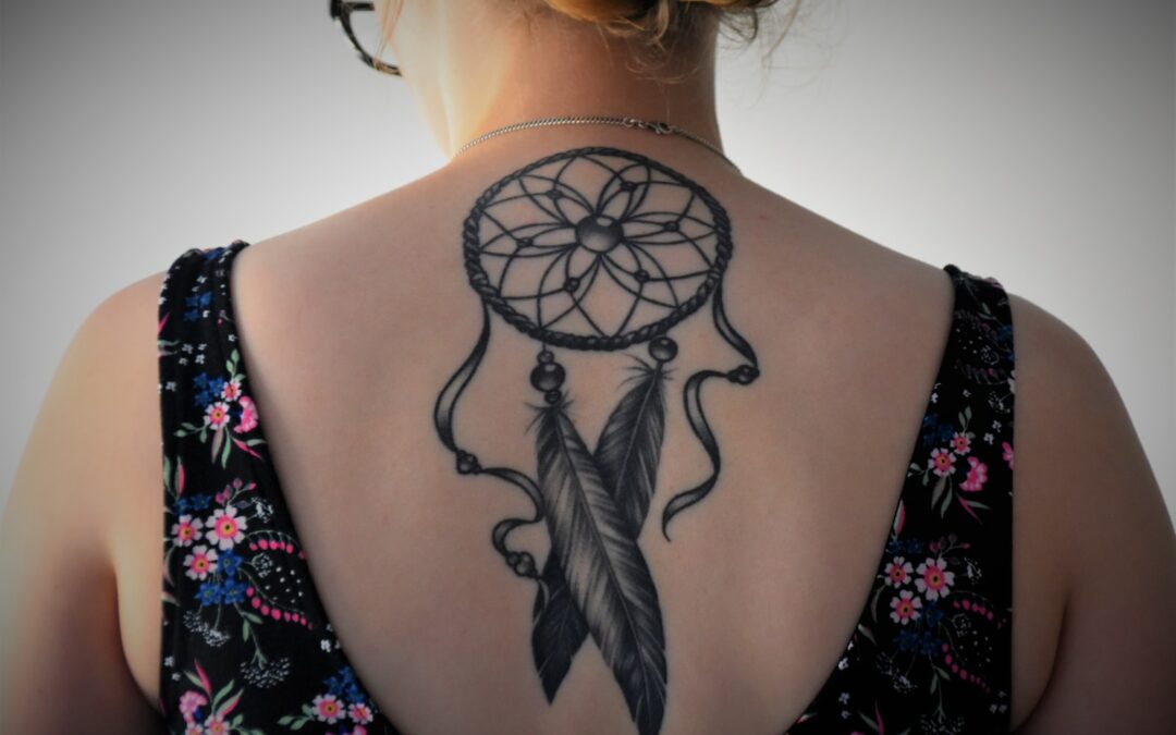 black and brown tribal tattoo